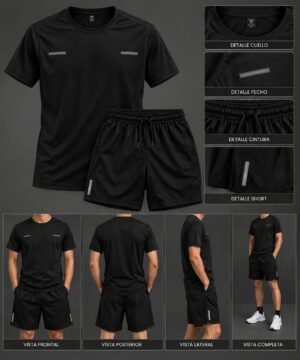 Conjunto deportivo de camiseta y short para hombre