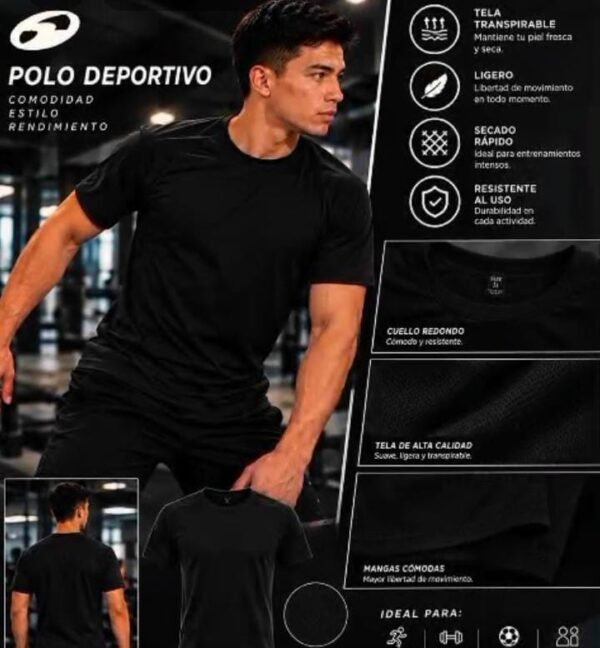 tummi-polo-liso-negro-20261025 Polo deportivo liso de hombre